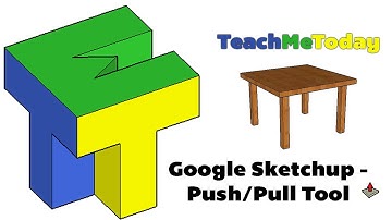 Google Sketchup Tutorial - Push/Pull Tool