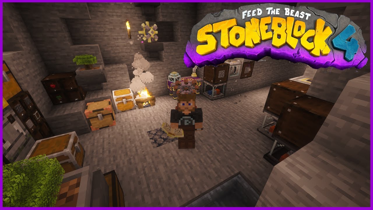 FTB Stoneblock 4 - Эпизод 03 - Сначала магия!