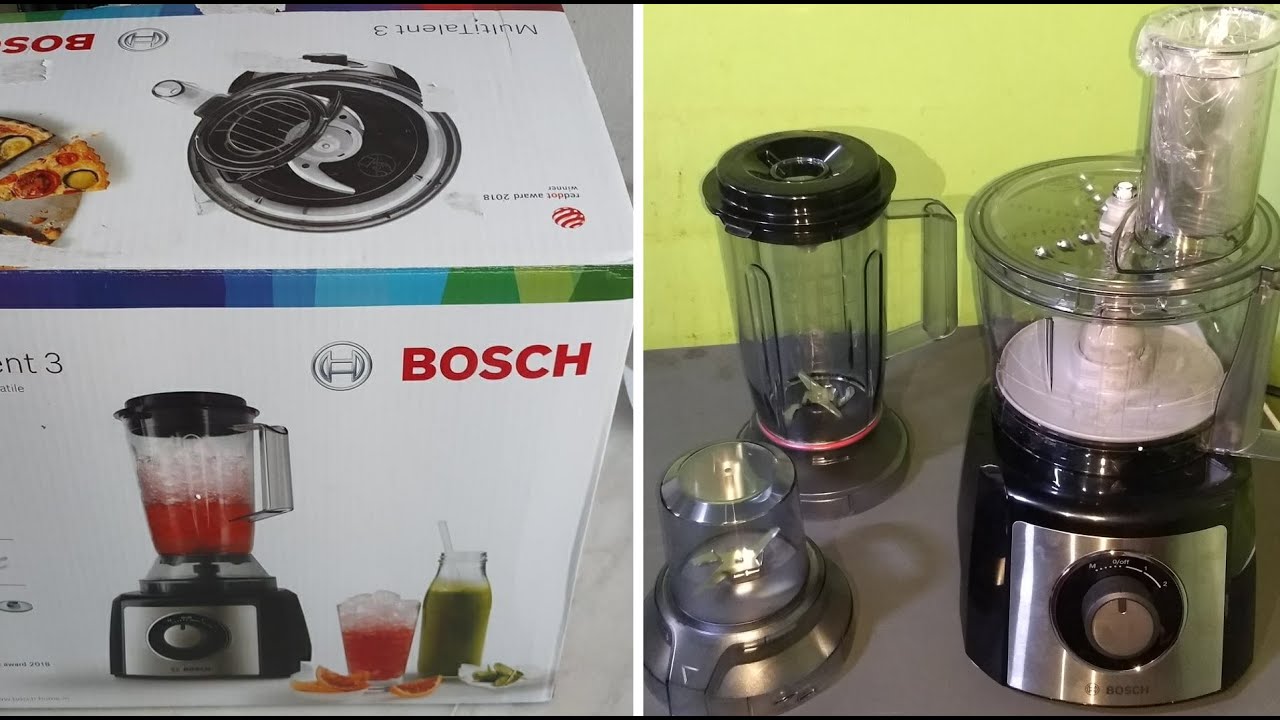 Bosch MultiTalent 3 MCM3501MGB food processor Review