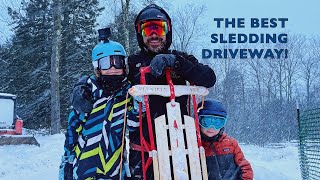 The Best Sledding Driveway