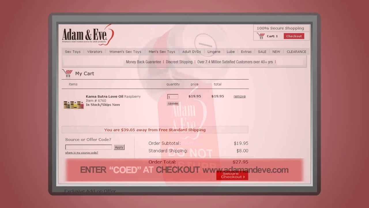 US Recession Coupon Online Discounts Code COED For Adult Novelties