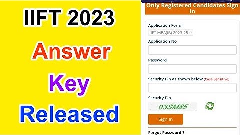 IIFT 2023 Answer Key | IIFT 2023 Answer Key With Solutions | MDE