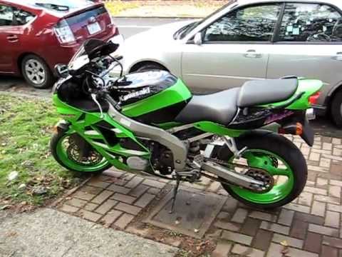 2001 Kawasaki Ninja ZX6R Walkaround &amp; Start - YouTube