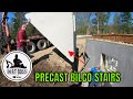 Excavating Site work Precast Bilco Stairs