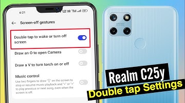 realme c25y double tap screen on off