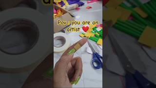 when you are an artist ❤️ #viral  #art #homemadepapercraft #papercutting #craft #artist #fypシ゚viral
