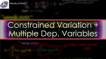Euler-Lagrange Equation: Constraints and Multiple Dependent Variables