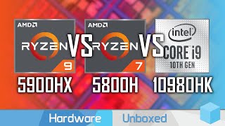 AMD Ryzen 9 5900HX vs Ryzen 7 5800H Benchmark Review