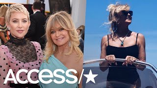 Kate Hudson Shows Off A Hot Photo Of 'Goddess' Mom Goldie Hawn On A Boat In Greece | Access Wealth