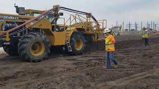 Hydramaxx 2715 Trencher Installing 30 Tile