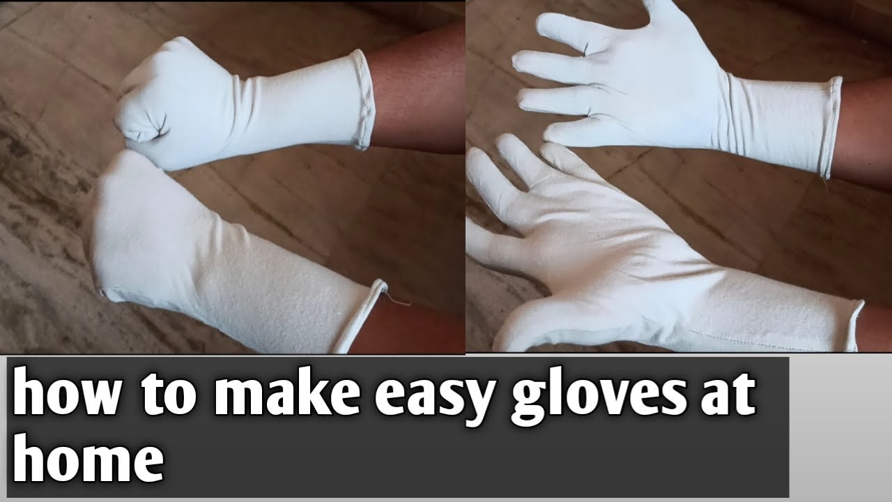 How to make gloves at home/gloves cutting and stitching/make gloves with stitching clothes/all