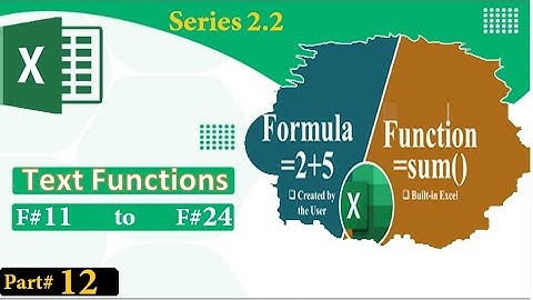 Ms Excel Full Tutorial Class # 47 Functions and Formulas in Pashto | Excel 2010 Functions book