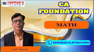 Ca Found  Maths / Number System / Asif Sir