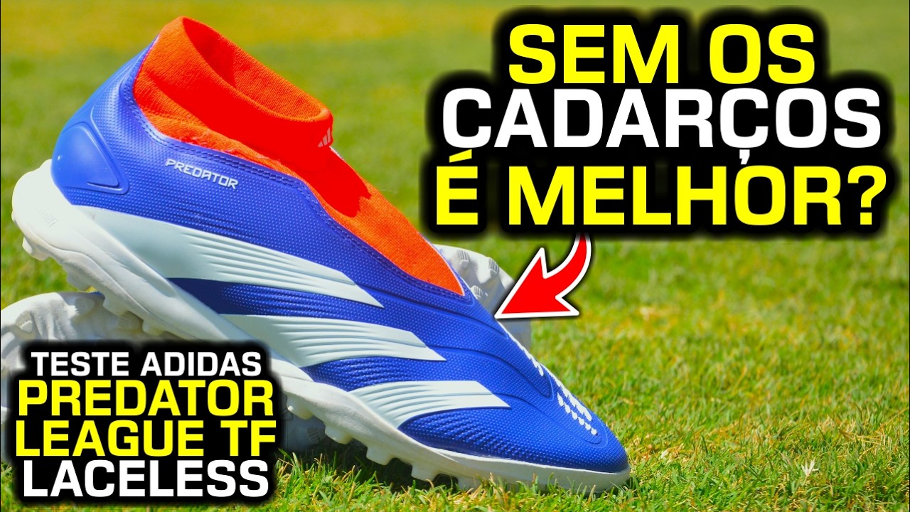 Predator League SEM CADARÇOS é MELHOR? - Teste chuteira society Adidas Predator League LL TF