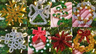 10 Super Easy Christmas Decoration Ideas - Chenille wire Crafts - New year & Christmas Decor - DIY