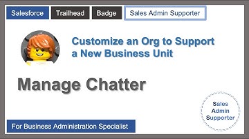 [SAS] Customize an Org to Support a New Business Unit-Manage Chatter [Salesforce][Trailhead][Badge]