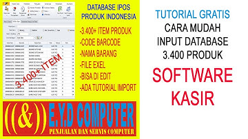 IMPORT DATABASE IPOS4 3.400 ITEM PRODUK SOFTWARE KASIR TOKO POS 4 TOKOIPOS 4.0 BERFAEDAH BERMANFAAT