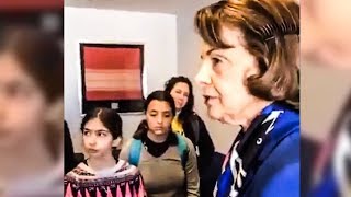 Diane Feinstein Gets Confronted By Children, Melts Down With No Answers