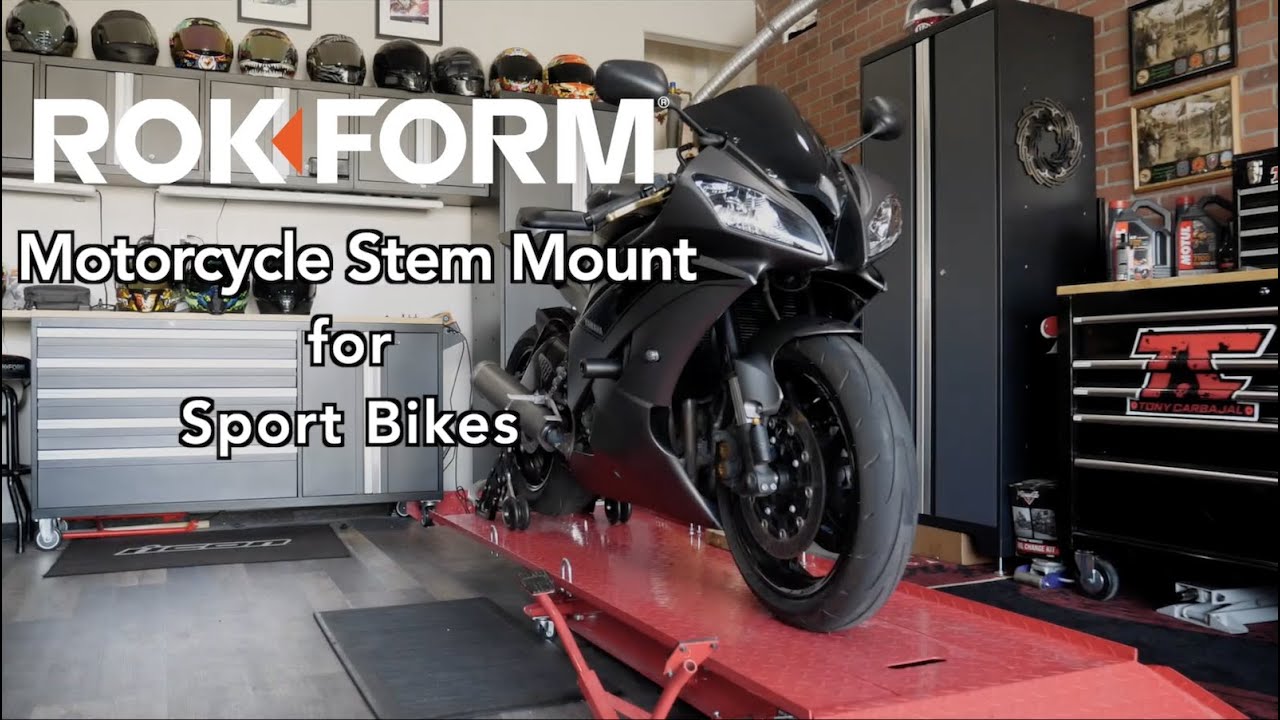 ROKFORM Pro Series Motorcycle Stem Mount for Sport Bikes