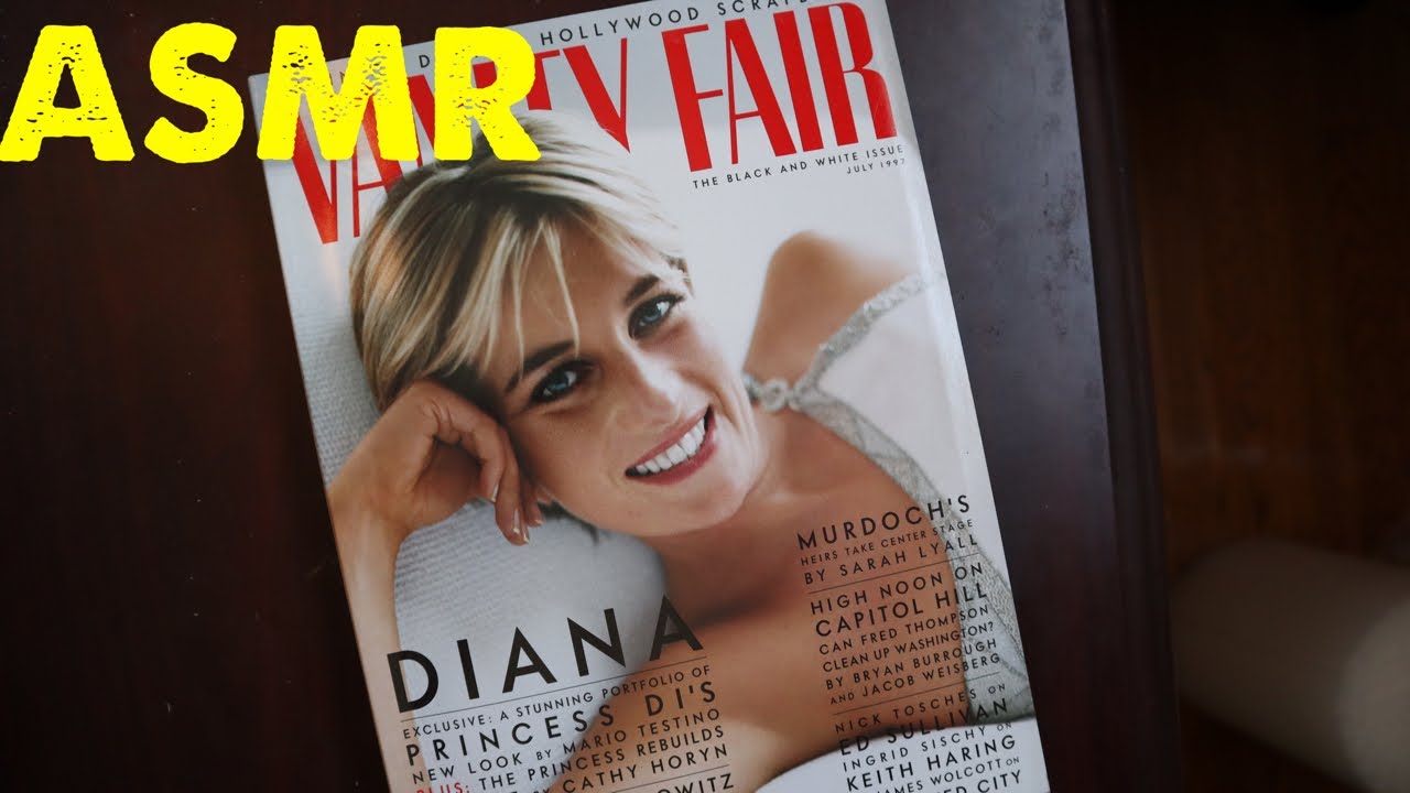 REMEMBERING PRINCESS DIANA |ASMR| VANITY FAIR WHISPERED FLIP THROUGH