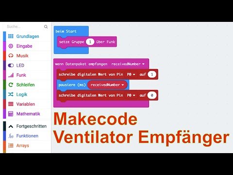 Ventilator Empfänger (Makecode)