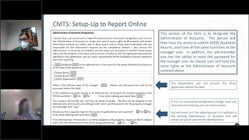 Compliance Monitoring & Tracking System (CMTS) Training