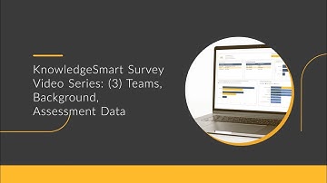 KnowledgeSmart Report Template for Surveys Video Series - (3) Background , Teams, Assessment Results