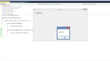 Tutorial on C#: (1) Introduction to Visual Studio and Hello World Application