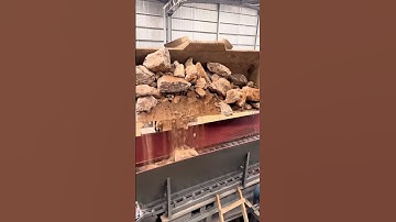 If the soil and rock contain a lot of mud, use a mud-stone separator#separation #machine  #crusher