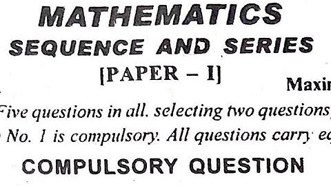 bsc IV semester,previous question paper of sequence and series kuk examination of 2021#youtube