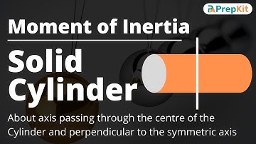 Moment of inertia of solid cylinder about axis passing through the centre | Mechanics | PrepKit