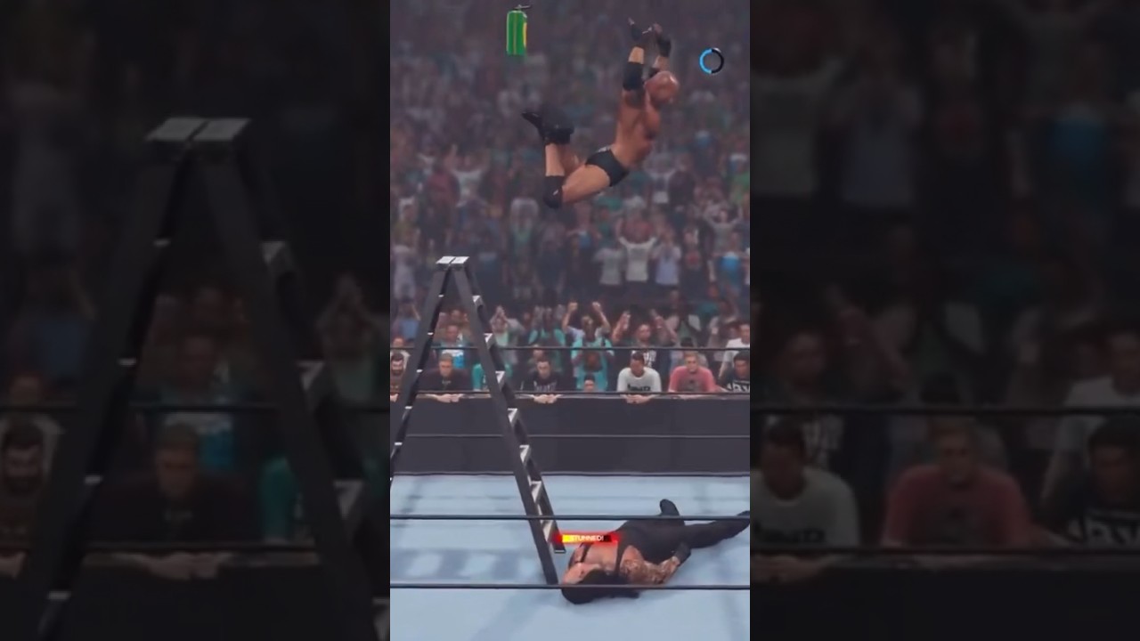 Goldberg Undertaker incredible ladder match 