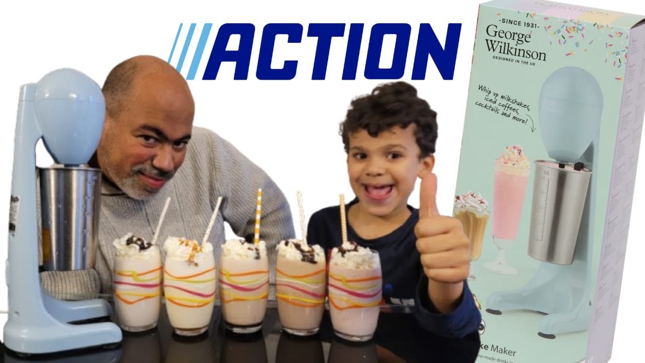 on fait 5 milkshakes de folie avec la machine George Wilkinson d’Action !