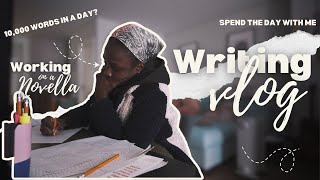 an ambitious day trying to write 10k words 📝✨ (ep. 2 🥞)