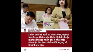 Chính thức đề xuất | Từ 2026, người dân được khám sức khoẻ định kỳ miễn phí 1 lần/năm #tinnong