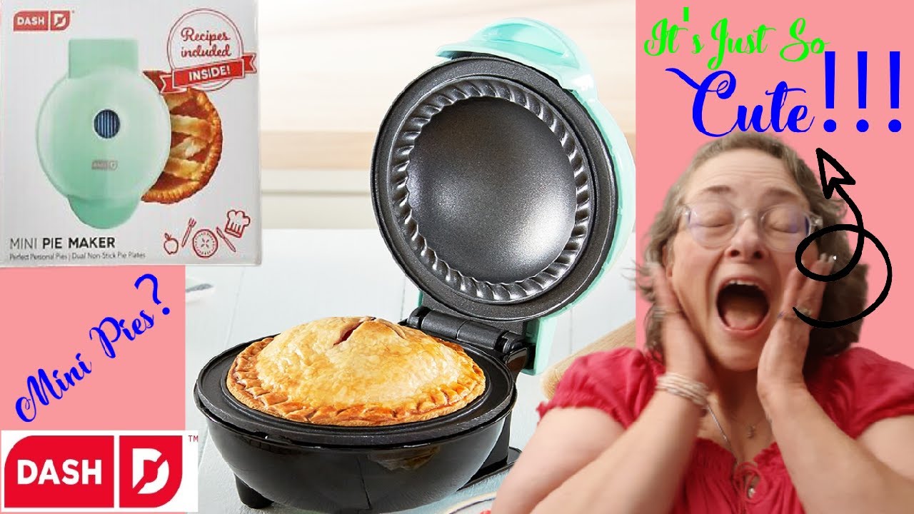 DASH MINI PIE MAKER UNBOXING AND REVIEW, BLUEBERRY PIE DEMONSTRATION 