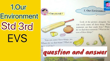 EVS chapter 1st- Our Environment | Std 3rd | Explained in Hindi | Maharashtra board