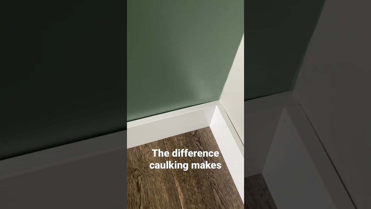 How to caulk base trim