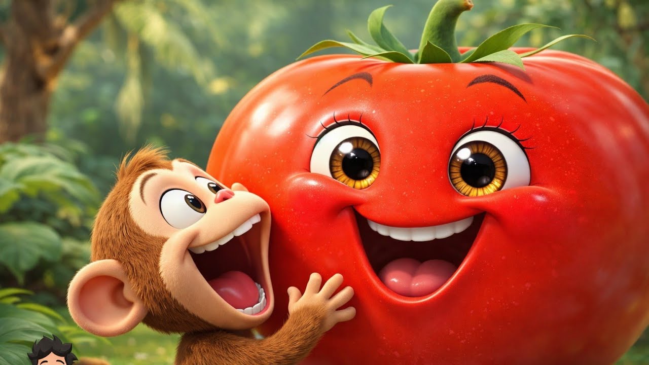 Vaha Tamatar Bade Mazedaar 🍅 | Hindi Kids Rhyme | Cute Cartoon Animation 