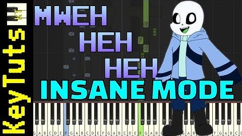 Learn to Play Mweh Heh Heh (Sans’ Theme) from Underswap - Insane Mode