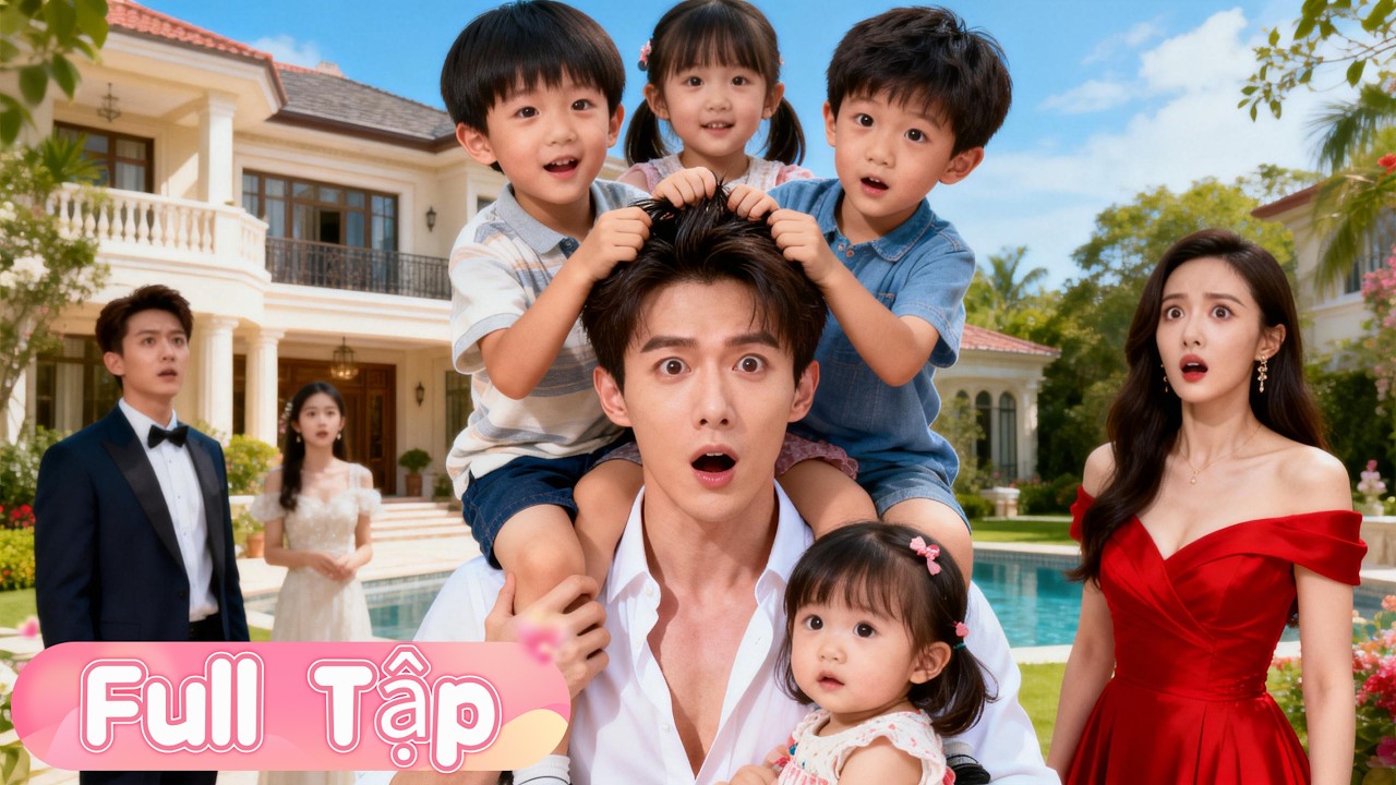 5 năm trước bị đẩy vào giường, 5 năm sau mang 3 con về phục thù. Nào ngờ… các bé đã tự 