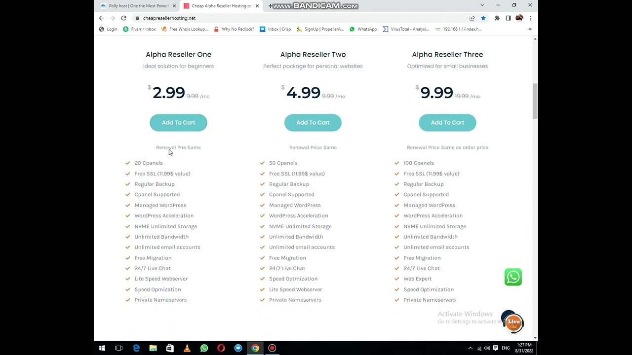 Cheap Alpha Reseller Hosting in 2.99 per month with unlimited NVME storage | Polly Host