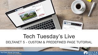 Celebrity Tech Tuesday's DeltaNet 5 [Custom & Predefined Page Tutorial] Wealth