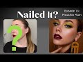 An Edgy Pistachio Green Eye with a Burgundy Twist | Nailed It? Ep. 13