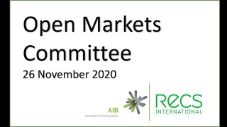 Open Markets Committee 2020 Webinar