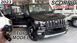 2023 Scorpio Classic S11 | Real SUV | Rs.16.81 Lakhs | Top Model With Captain Seats | Black Scorpio