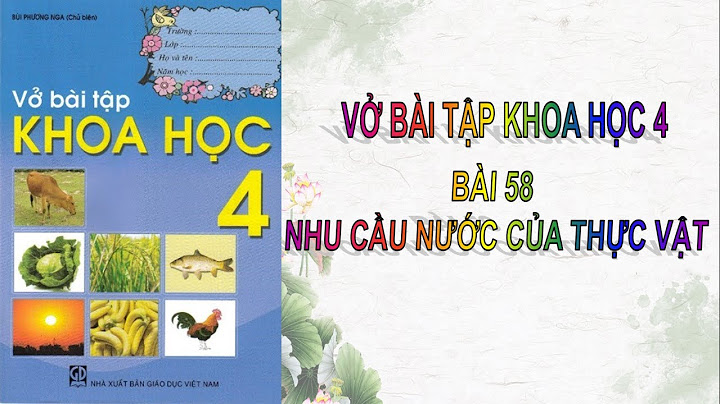 Giải vở bài tập khoa học lớp 4 bài 58 năm 2024