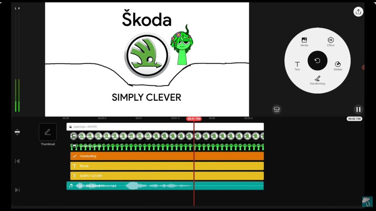 Skoda Simply Clever Logo Remake Kinemaster Speedrun x5.6 Speed
