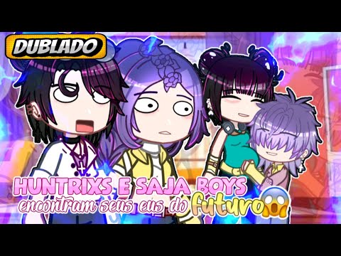 (DUBLADO) HUNTRIX e SAJA Boys Encontram Seus Eus do Futuro| Mini Filme || Gacha Club