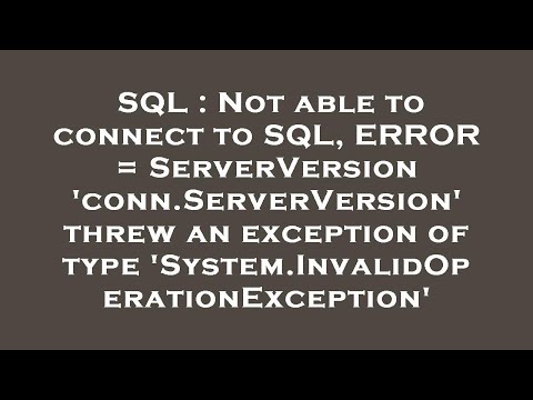 SQL : Not
